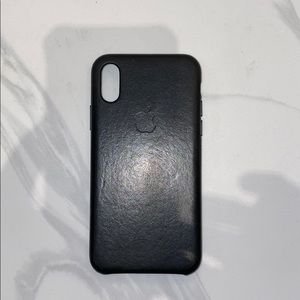 iPhone XS leather case